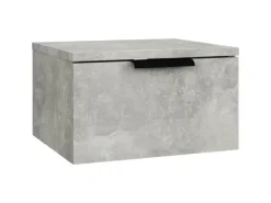 Hot vidaXL Wand-Nachttisch Betongrau 34x30x20 cm