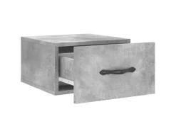 Hot vidaXL Wand-Nachttisch Betongrau 35x35x20 cm Modell 7