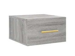 vidaXL Wand-Nachttisch Grau Sonoma 35x35x20 cm Modell 1