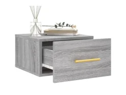 vidaXL Wand-Nachttisch Grau Sonoma 35x35x20 cm Modell 1