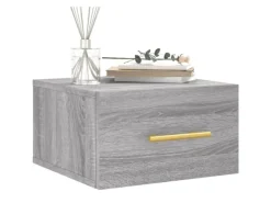 vidaXL Wand-Nachttisch Grau Sonoma 35x35x20 cm Modell 1