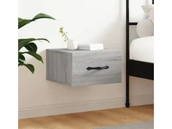Hot vidaXL Wand-Nachttisch Grau Sonoma 35x35x20 cm Modell 6