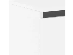 Clearance vidaXL Wand-Nachttisch mit LED-Leuchten Weiß Modell 4