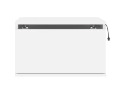 Clearance vidaXL Wand-Nachttisch mit LED-Leuchten Weiß Modell 4