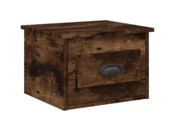 vidaXL Wand-Nachttisch Räuchereiche 41,5x36x28 cm