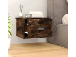 vidaXL Wand-Nachttisch Räuchereiche 41,5x36x28 cm