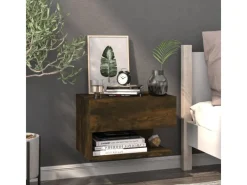 vidaXL Wand-Nachttisch Räuchereiche Holzwerkstoff Modell 4