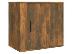 vidaXL Wand-Nachttisch Räuchereiche 50x30x47 cm