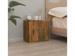 vidaXL Wand-Nachttisch Räuchereiche 50x30x47 cm