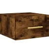vidaXL Wand-Nachttisch Räuchereiche 35x35x20 cm Modell 1