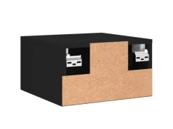 vidaXL Wand-Nachttisch Schwarz 35x35x20 cm Modell 7