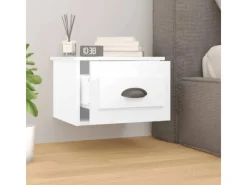 Hot vidaXL Wand-Nachttisch Weiß 41,5x36x28 cm