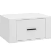 vidaXL Wand-Nachttisch Weiß 50x36x25 cm