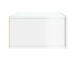 Best vidaXL Wand-Nachttische 2 Stk Hochglanz-Weiß 35x35x20 cm Modell 7