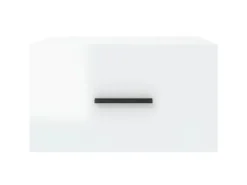 Best vidaXL Wand-Nachttische 2 Stk Hochglanz-Weiß 35x35x20 cm Modell 7