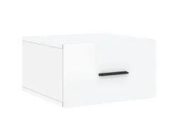Best vidaXL Wand-Nachttische 2 Stk Hochglanz-Weiß 35x35x20 cm Modell 7