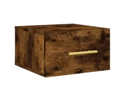 vidaXL Wand-Nachttische 2 Stk Räuchereiche 35x35x20 cm Modell 6