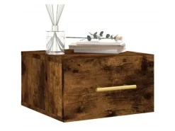 vidaXL Wand-Nachttische 2 Stk Räuchereiche 35x35x20 cm Modell 6