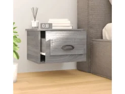 vidaXL Wand-Nachttische 2 Stk Grau Sonoma 41,5x36x28 cm