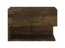 New vidaXL Wand-Nachttische 2 Stk Räuchereiche Holzwerkstoff Modell 4