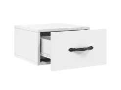 Hot vidaXL Wand-Nachttische 2 Stk Weiß 35x35x20 cm Modell 2