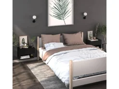 Sale vidaXL Wand-Nachttische 2 Stk Schwarz Holzwerkstoff Modell 4