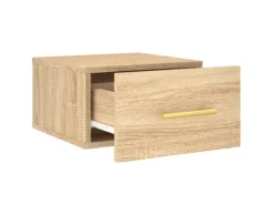 Best vidaXL Wand-Nachttische 2 Stk Sonoma-Eiche 35x35x20 cm Modell 3