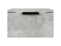 New vidaXL Wand-Nachttische 2 Stk Betongrau 34x30x20 cm