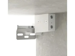 New vidaXL Wand-Nachttische 2 Stk Betongrau 34x30x20 cm