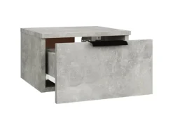 New vidaXL Wand-Nachttische 2 Stk Betongrau 34x30x20 cm