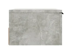 New vidaXL Wand-Nachttische 2 Stk Betongrau 34x30x20 cm