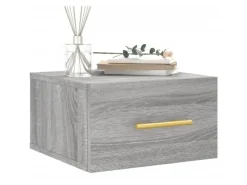 Hot vidaXL Wand-Nachttische 2 Stk Grau Sonoma 35x35x20 cm Modell 1