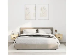 vidaXL Wand-Nachttische 2 Stk Sonoma-Eiche 41,5x36x28 cm