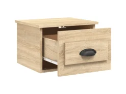 vidaXL Wand-Nachttische 2 Stk Sonoma-Eiche 41,5x36x28 cm