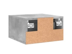 New vidaXL Wand-Nachttische 2 Stk Betongrau 35x35x20 cm Modell 5