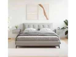 New vidaXL Wand-Nachttische 2 Stk Betongrau 35x35x20 cm Modell 5