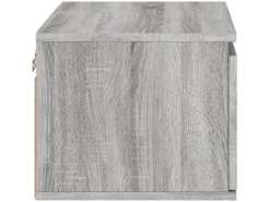 Online vidaXL Wand-Nachttische mit LED-Leuchten 2 Stk Grau Sonoma Modell 4