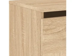 vidaXL Wand-Nachttische mit LED-Leuchten 2 Stk Sonoma-Eiche Modell 4