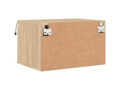 vidaXL Wand-Nachttische mit LED-Leuchten 2 Stk Sonoma-Eiche Modell 4