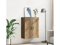 vidaXL Wandschrank Artisan-Eiche 69,5 x 34 x 90 cm Holzwerkstoff 882431