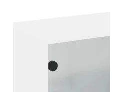 vidaXL Wandschrank mit Glastüren Weiß 68x37x68,5 cm