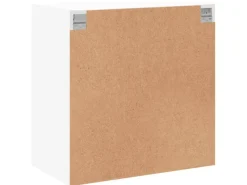 vidaXL Wandschrank mit Glastüren Weiß 68x37x68,5 cm