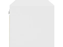Outlet vidaXL Wandschrank mit Glastüren Weiß 102x37x35 cm