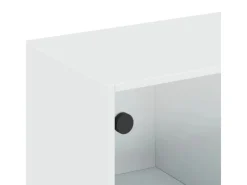 Outlet vidaXL Wandschrank mit Glastüren Weiß 102x37x35 cm