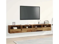 Sale vidaXL Wand-TV-Schrank 2 Stk 100x30x30cm Holzwerkstoff 862189 Altholz
