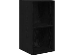 vidaXL Wand-TV-Schrank 4 Stk Schwarz Eichen-Optik 37 x 37 x 72 cm 3393562