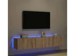 vidaXL Wand-TV-Schrank Eiche Handwerklich 80 x 35 x 31 cm Holzwerkstoff 863107