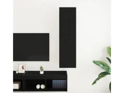 Sale vidaXL Wand-TV-Schrank Schwarze Eiche 30,5 x 30 x 110 cm Holzwerkstoff 862572 Eiche Schwarz