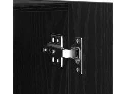 Sale vidaXL Wand-TV-Schrank Schwarze Eiche 30,5 x 30 x 110 cm Holzwerkstoff 862572 Eiche Schwarz