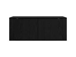 Discount vidaXL Wand-TV-Schrank Schwarz Eichen-Optik 100 x 34,5 x 40 cm 881155 Eiche Schwarz